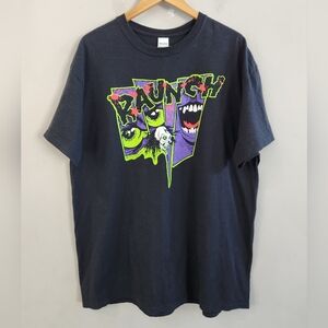 Pushead Raunch Skate Records Black Shirt Men's Size XL